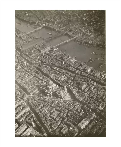 Aerial view of St Pauls and its neighbourhood - London