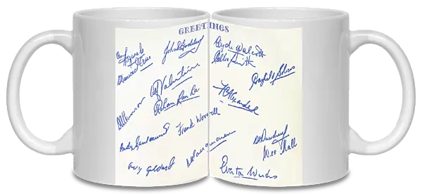 West Indies Cricket Team - 1957 Tour - Signatures