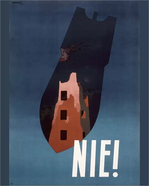 Polish anti-war poster -- Nie