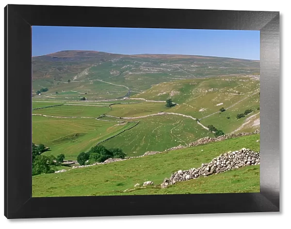 Typical and well preserved landscape of the Yorkshire Dales National Park