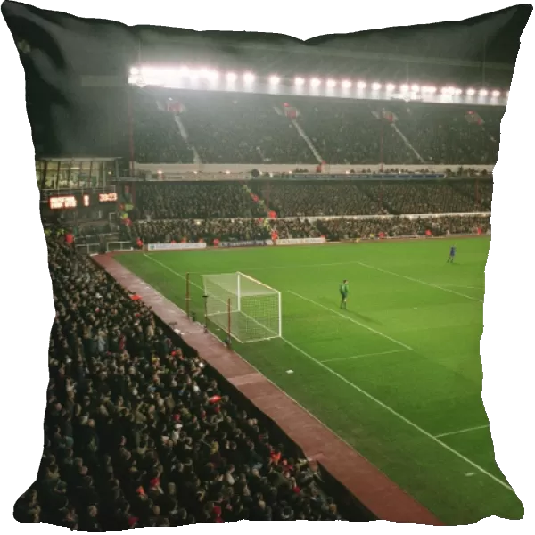 Arsenal Stadium during the match, photographed from the South East corner