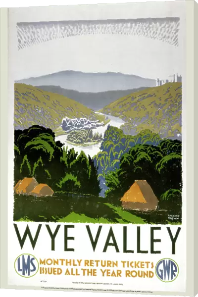 Wye Valley, GWR  /  LMS poster, 1938