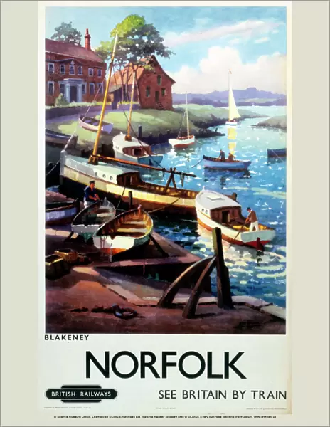 Norfolk - Blakeney, BR (ER) poster, 1960