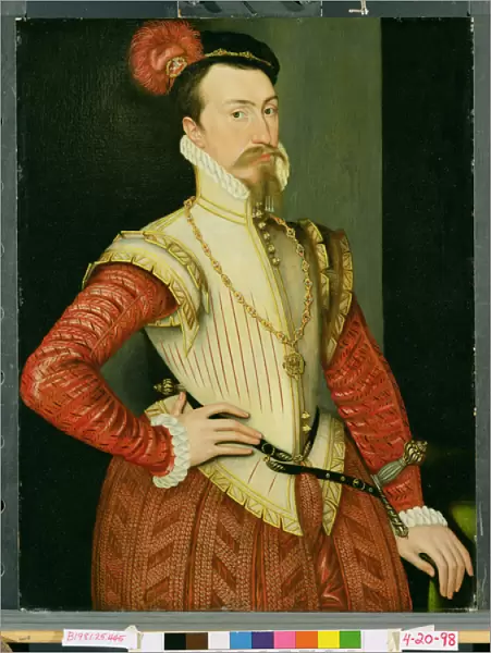 Robert Dudley (1532-88) 1st Earl of Leicester, c. 1560s (oil on panel)
