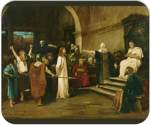 Christ Before Pilate, 1880 (oil on canvas) (study of 47889)