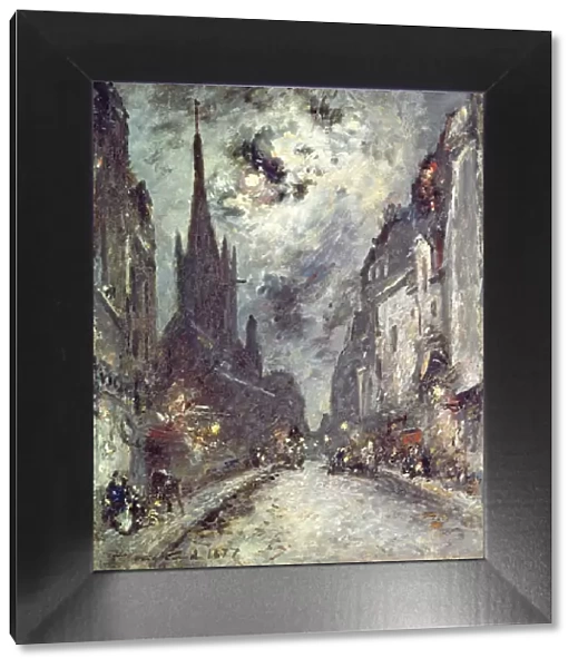 Rue Saint-Severin, 1877 (oil on canvas)