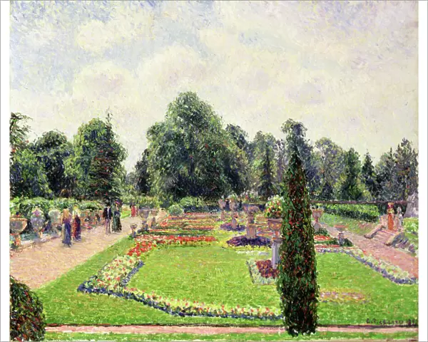 Kew Gardens - Path to the Great Glasshouse, 1892 (oil on canvas)