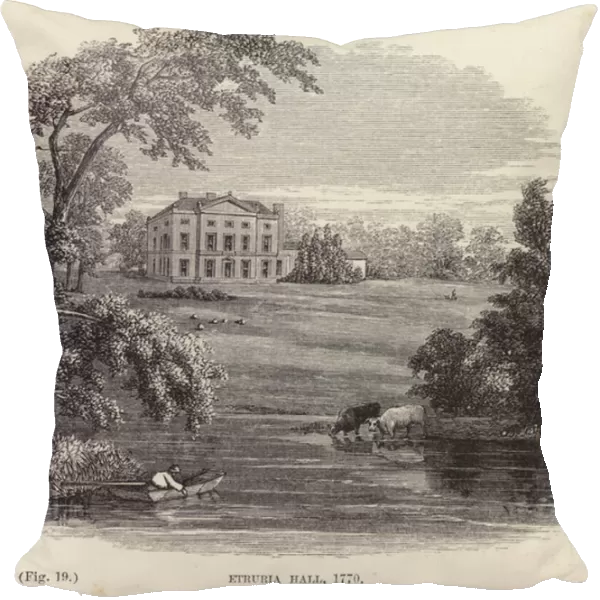 Etruria Hall, 1770 (engraving)