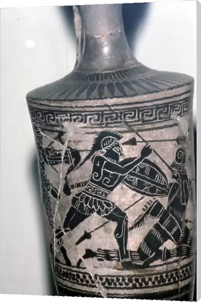 Greek Vase Painting, Hoplite Fighta Scythian, c6th century BC