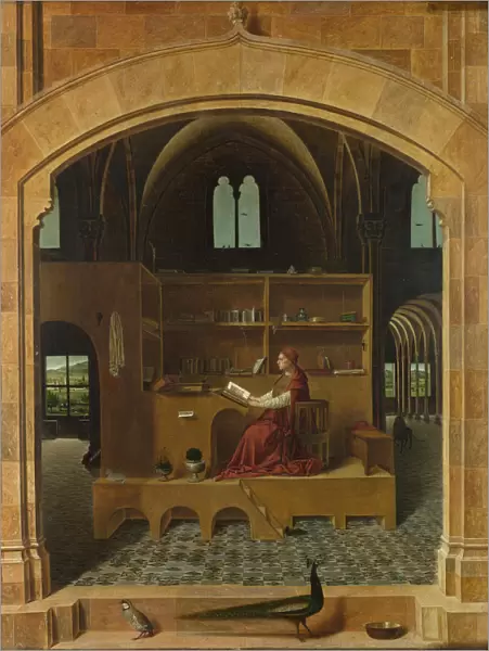 Saint Jerome in his Study, ca 1475. Artist: Antonello da Messina (ca 1430-1479)