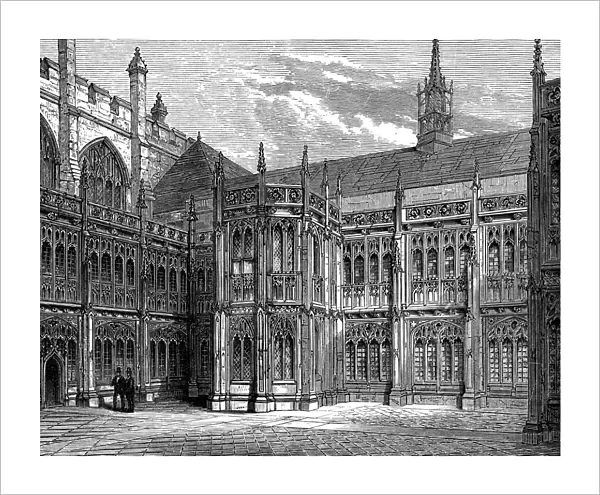 St Stephens Cloisters, Westminster Hall, London, 1900