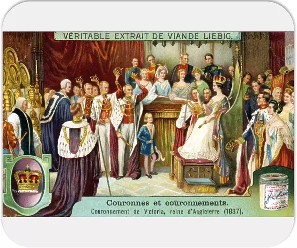 The Crowning of Victoria, Queen of England in 1837, (c1900)