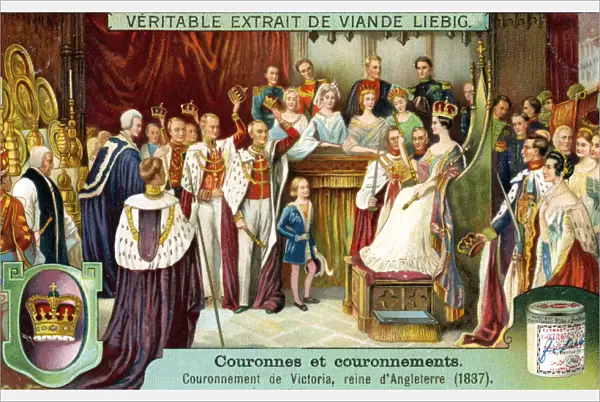 The Crowning of Victoria, Queen of England in 1837, (c1900)