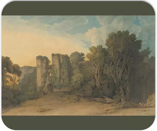 Berry Pomeroy Castle in the County of Devon, (?) 1775-1805. Creator: Francis Towne