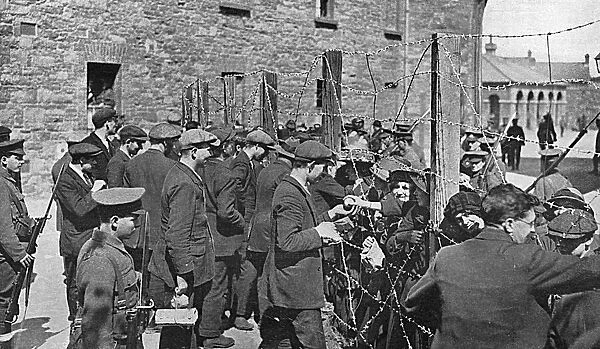 Visiting Day at Richmond Barracks, Dublin Uprising, 1916