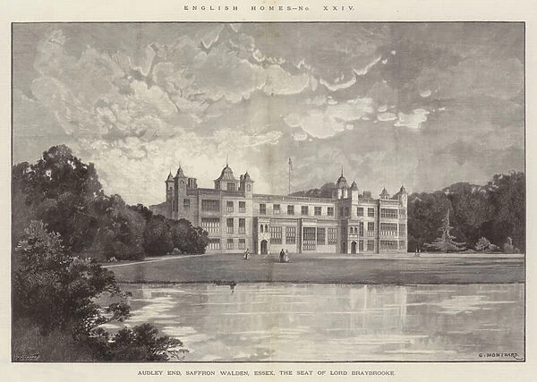 Audley End, Saffron Walden, Essex, the Seat of Lord Braybrooke (engraving)