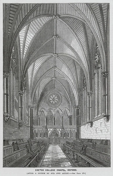 Exeter College Chapel, Oxford (engraving)