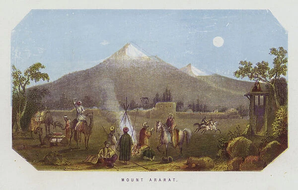Mount Ararat (colour litho)