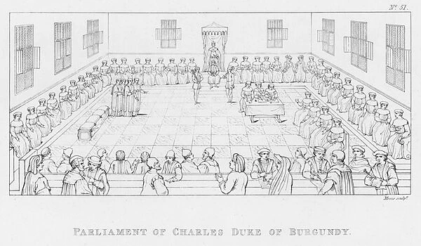 Parliament of Charles Duke of Burgundy (engraving)
