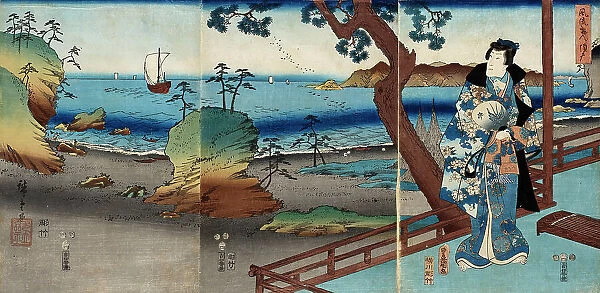 The Ascendence of a Modern Day Genji, 1853. Creators: Ando Hiroshige, Utagawa Kunisada