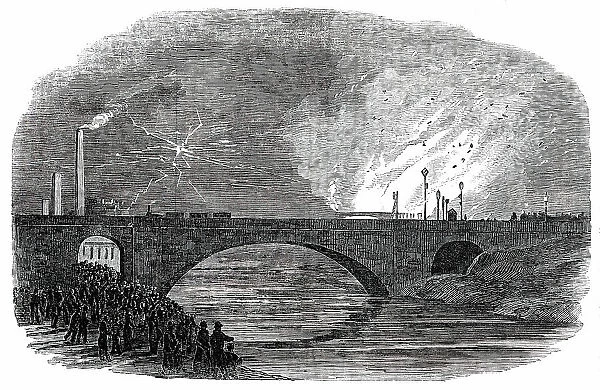 Great Fire at Bristol, 1850. Creator: Unknown