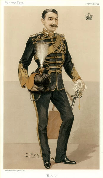 H A C, the Earl of Denbigh, 1894. Artist: Spy
