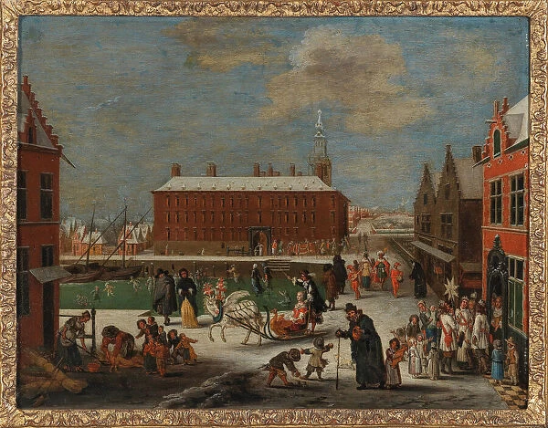 Winter in a city. Creator: Gysels, Peeter (1621-1691)
