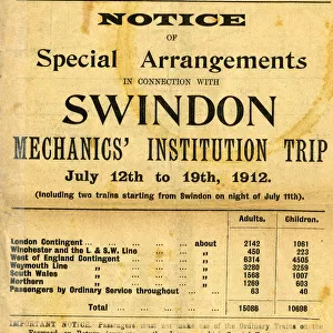 GWR Staff at Leisure Rights Managed Collection: Swindon Works Trip