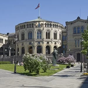 The Parliament building, Oslo, Norway, Scandinavia, Europe