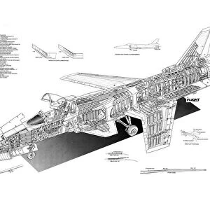 Cutaways Metal Print Collection: Experimental Aircraft Cutaways