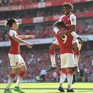 Lacazette Assists Iwobi: Arsenal's First Goal vs Burnley (2017-18)