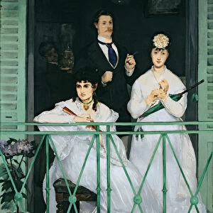 The Balcony, 1868-9 (oil on canvas)