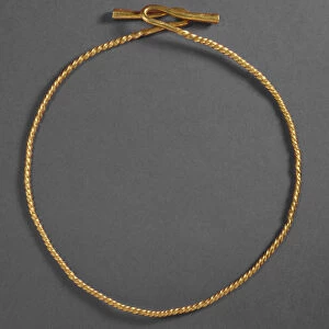 Necklace from Fresn-la-Mere, France, Bronze Age (gold)