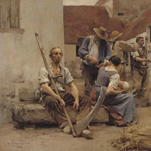 Paying the Harvesters, 1882 (oil on canvas)