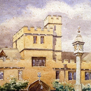 The Front Quad, Corpus Christi College, Oxford (w / c on paper)