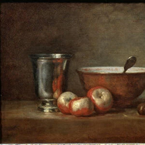 The silver goblet (or the silver cup) - Oil on canvas, 1763