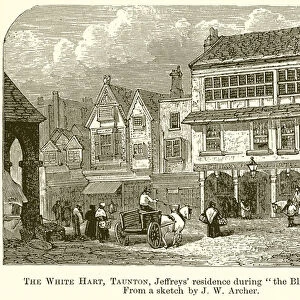 The White Hart, Taunton, Jeffreys Residence during "the Bloody Assizes"(engraving)