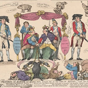 Sketch of Politiks in Europe, Birthday of the King of Prussia, February 10, 1786