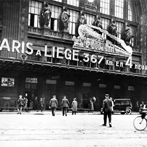 The Gare du Nord, Paris pictured in 1930