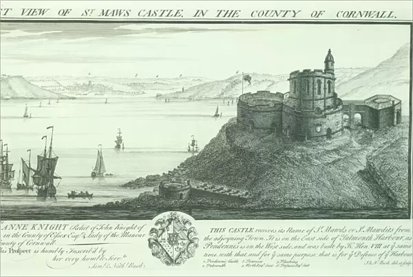 St Mawes Castle engraving N070781