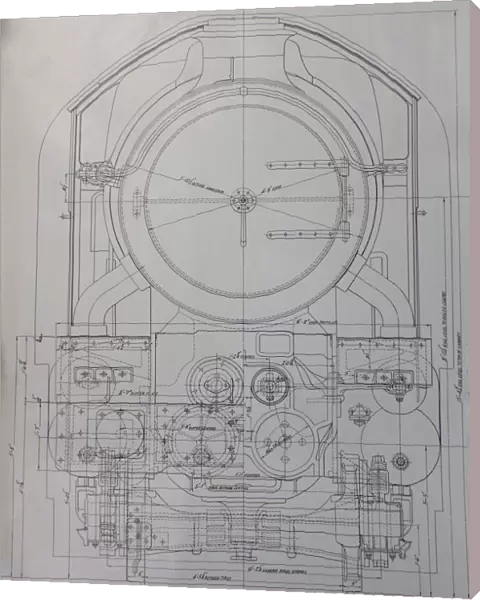 Design drawing for the King Class locomotive, 1927
