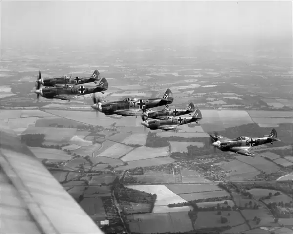 Spitfires painted to represent Bf 109 aircraft
