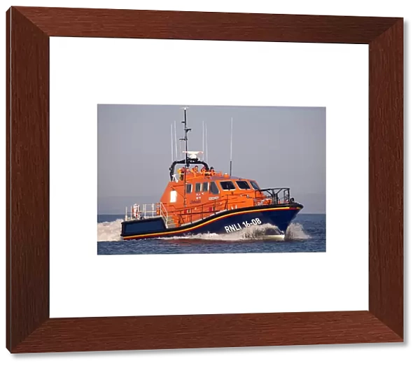 Barrow Tamar class lifeboat Grace Dixon 16-08 moving from left t