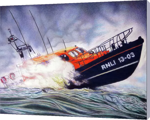 THE COLOURFUL STORM ( THE R AND J WELBURN RNLI EXMOUTH )