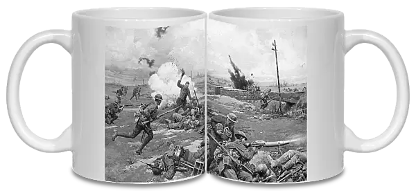 Australian troops counter-attack at Amiens, WW1