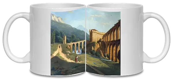 A View of a Fortified Aqueduct, by Joseph August Knip