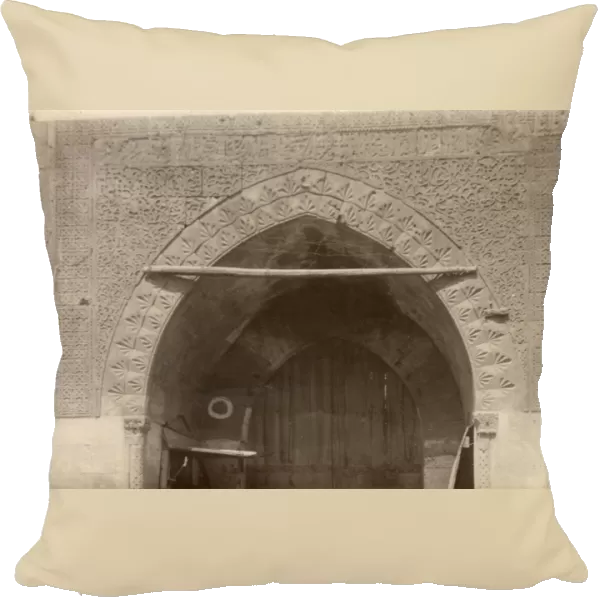 View of Aleppo - Ornamental stonework over an archway