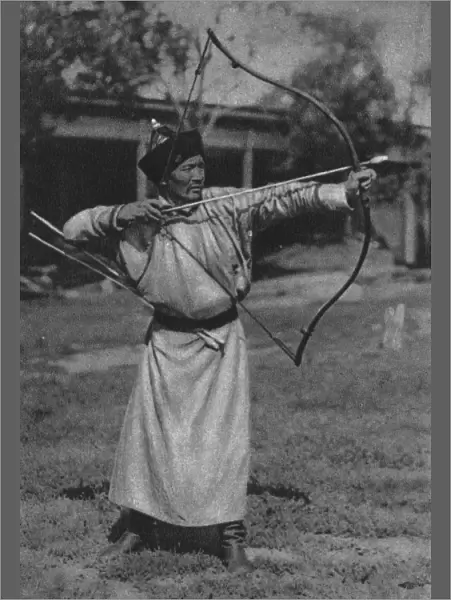 Buryat Archer competing at a Traditional Games
