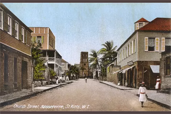 St. Kitts, West Indies - Church Street, Basseterre