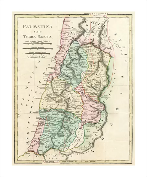 Map of Palestine and the Holy Land